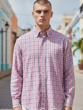 Tailorbyrd Men's Size Medium Button Up Dress Shirt Casual Wear